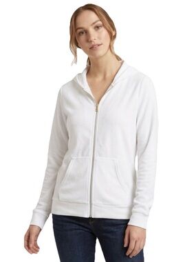 Lauren Moshi Zip Up Hoodie Women’s White Size XS